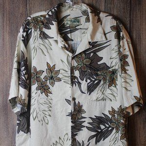Havana Jack's Cafe Cream Tropical Button Shirt